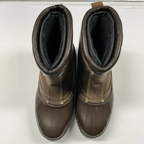 Sorel Brown Leather Rubber Steel Shank Insulated Winter Snow Boots Women Size 9 - Image 2