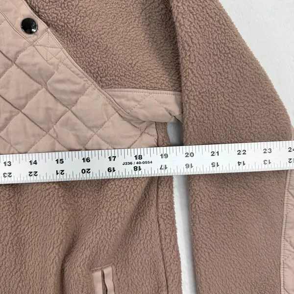 Abercrombie & Fitch Womens Quilted Sherpa‎ Pullover Sweatshirt Size S - Image 3