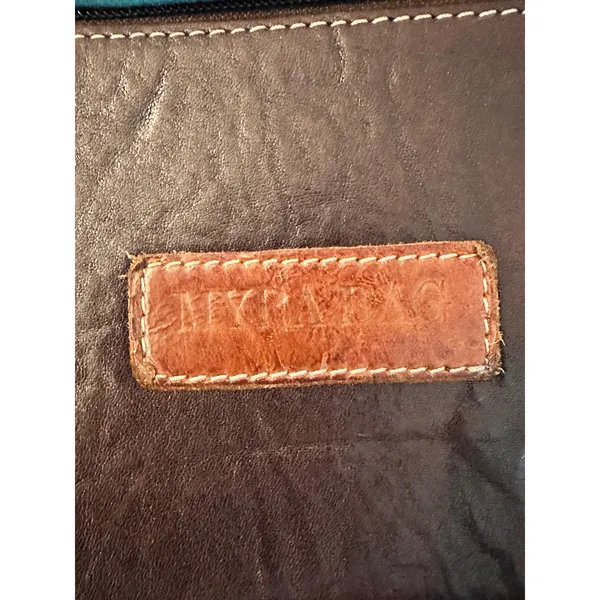 Myra Bag Tooled Leather Longhorn Hair-on Hide Crossbody Bag Brown Western Small - Image 6