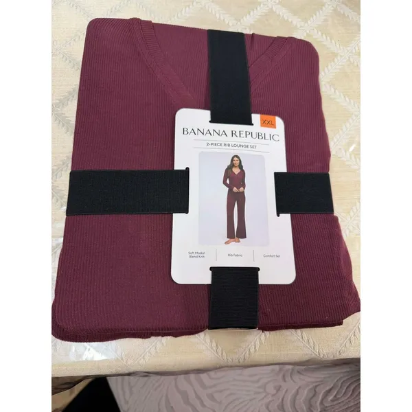 Banana Republic Women's 2-piece Rib Lounge Set Size 2XL - Image 4