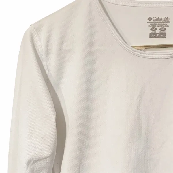 Columbia Womens Medium White Omni Dry Long Sleeve‎ Athletic Top - Image 3