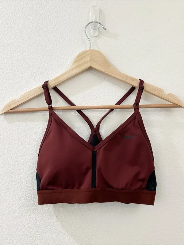 Nike Dri-FIT Women's Indy Mesh Inset Padded Sports Bra Size Small‎ - Image 2