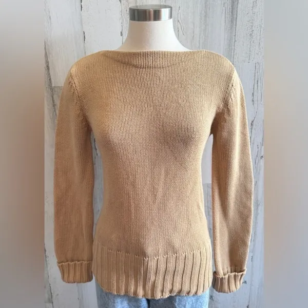 J.Crew 100% Cotton Ribbed Sweater - Size‎ XS - Beige Knit
Classic basic - Image 5