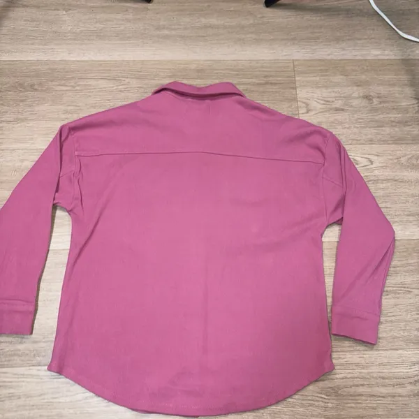 Hippie Rose Women's Boutique Pink Button Up Size Medium - Image 4
