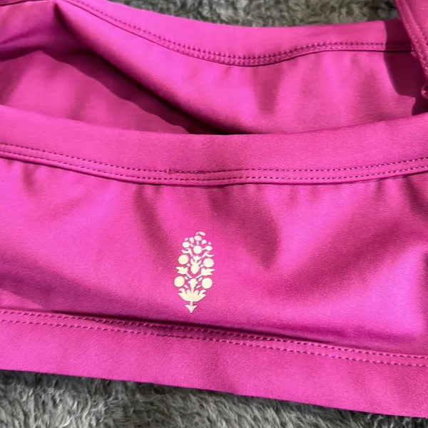 NWOT Free People Lose Control Square Neck Sports Bra In Raspberry - Image 4