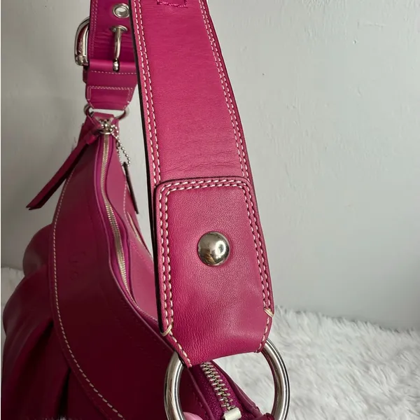 NWT y2k COACH Soho Pleated Leather Large Hobo Shoulder Bag F1373100 - Image 9