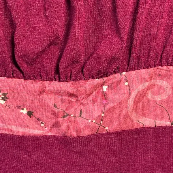 Unbranded 4 Star Y2K Babydoll Top with Floral Tie Milkmaid 3/4 Sleeve Top‎ SZ L - Image 3