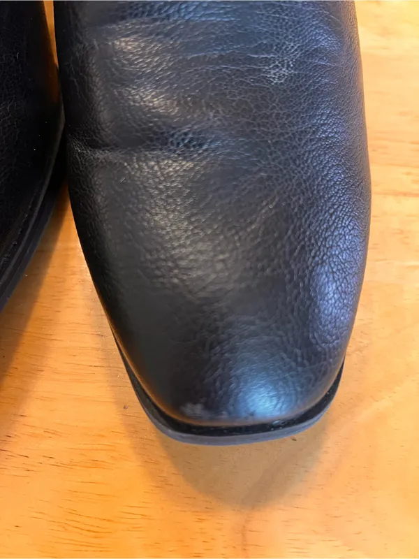 BareTraps Black Leather Mid-Heel Ankle Booties - Image 8