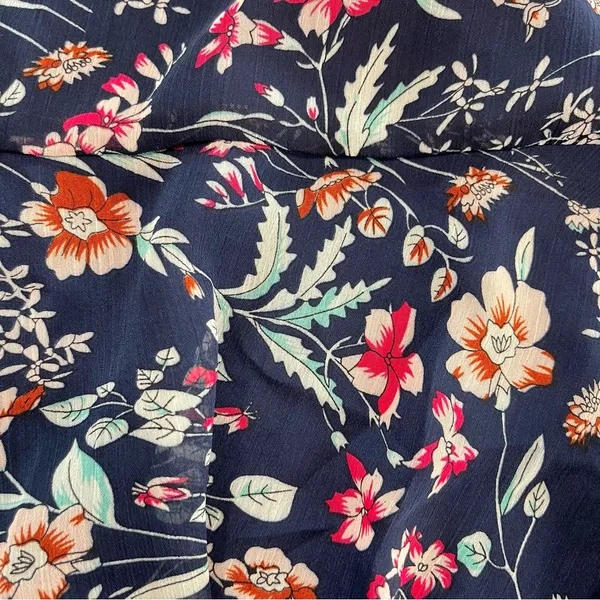 NWT Lulus My Favorite Navy Blue Floral Print Off the‎ Shoulder Dress MEDIUM - Image 6