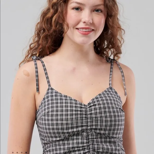 ✨ Hollister Ruched Tie-Shoulder Mini Dress✨ - Image 2
