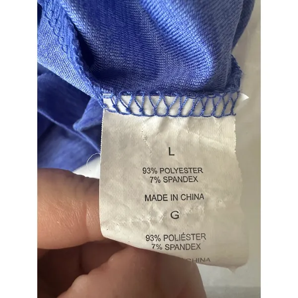 Kyodan Women Blue Space Dye Racerback Active Dress Strappy Keyhole Athletic - Image 4