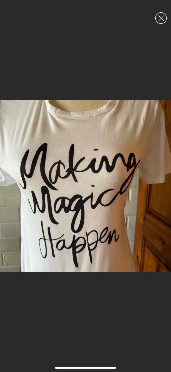 Graphic Tee White Size M - Image 2