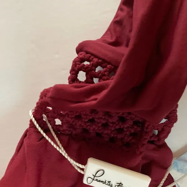 Frankie's Bikinis Malia Bikini Bottom‎ in Maroon NWT - Image 6