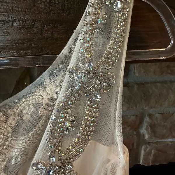 Sherri Hill A-Line Satin Beaded Bodice Wedding Dress NWT - Image 13
