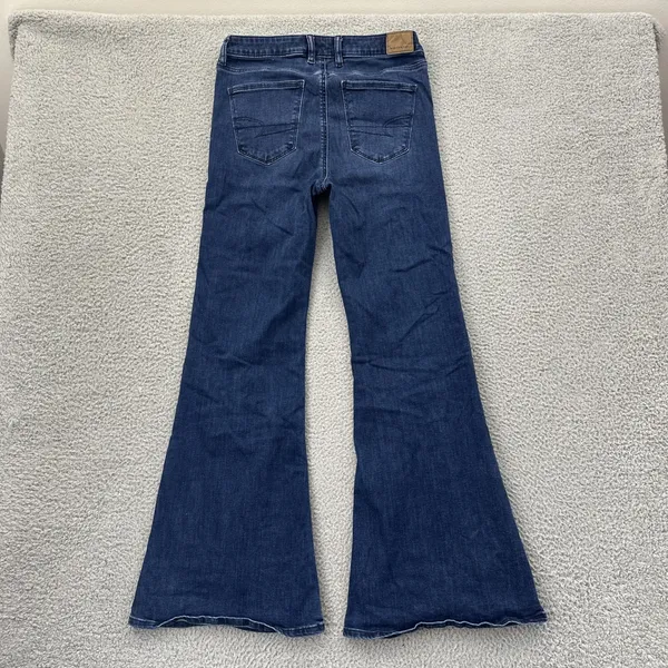 American Eagle Festival Flare Jeans High Rise Boho Retro Women's 10 x 31 - Image 3