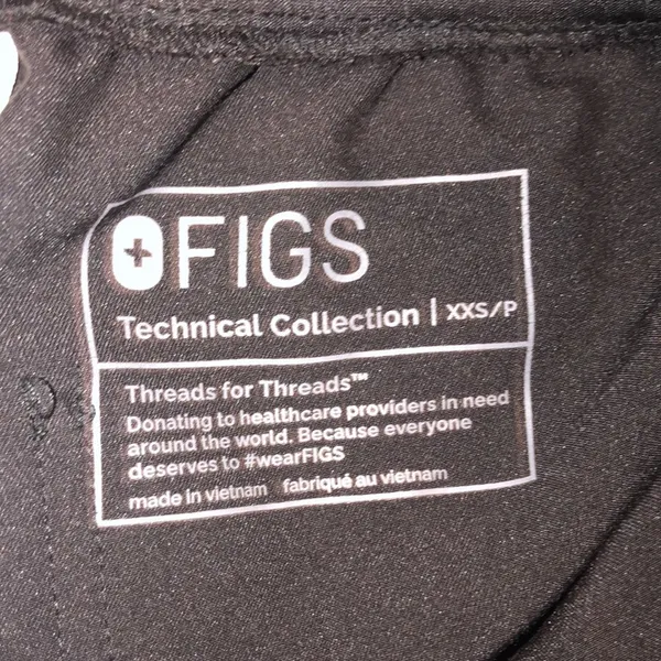 FIGS black nurses scrubs size xxsmall - Image 4