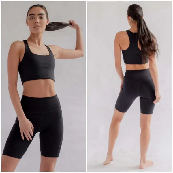 💕GIRLFRIEND COLLECTIVE💕 High Rise Pocket Bike Short ~ Black Large L NWT - Image 8