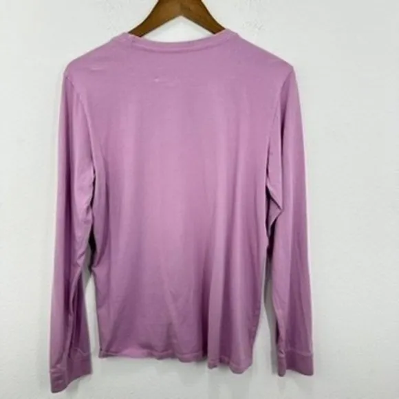 Life is Good Purple Long Sleeve Yellow Lab Silly Dog Graphic Top Purple Dog‎ Mom - Image 6