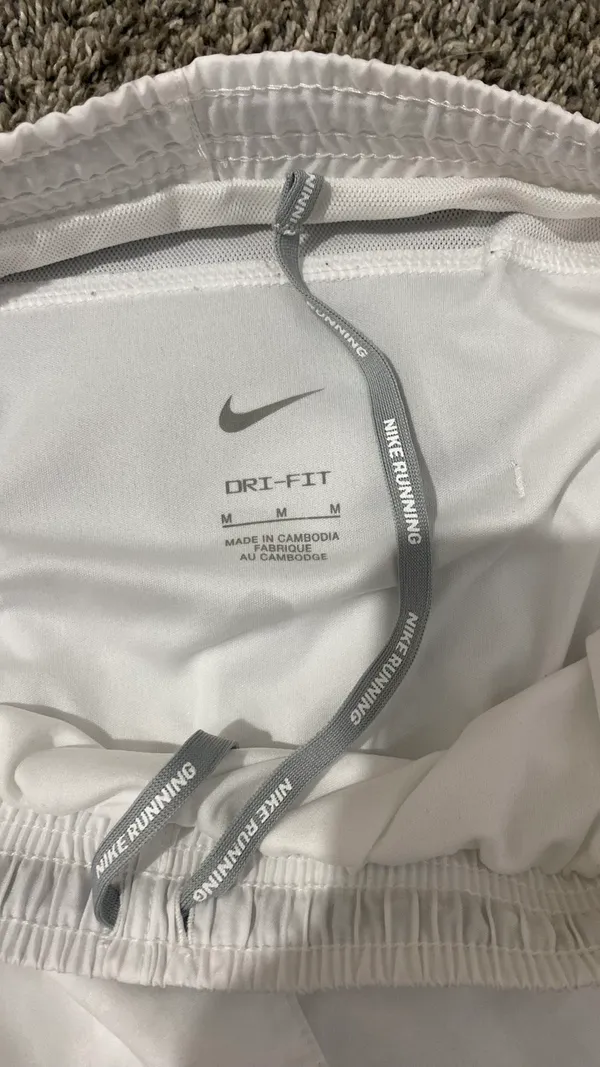 Nike white  running shorts - Image 2