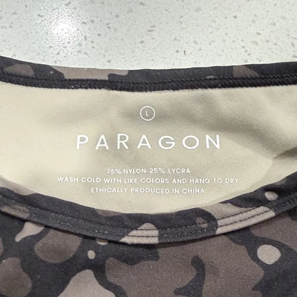 PARAGON Women's Camouflage Crop Top - Black and Gray - Image 2