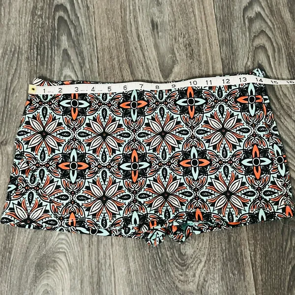 Free People Mona Micro Mini Skort Sz XS Mandala Pink Green Festival Whimsy Fairy - Image 6
