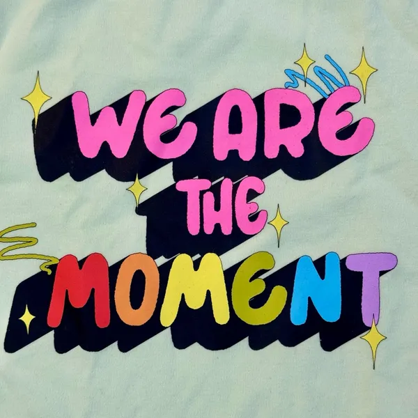 PRIDE We Are The Moment T Shirt Light Yellow Tee - Image 2