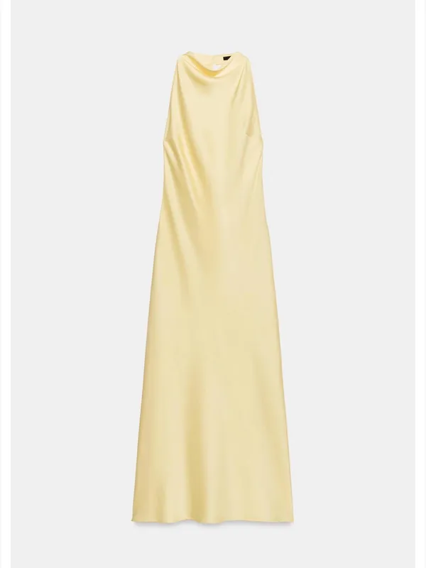 Zara draped halter maxi dress - Image 4