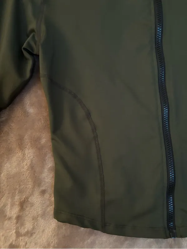 Olive Green Women's Athletic Zip - Image 3