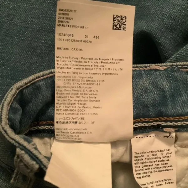 NWT Boss Orange Hugo BOSS Womens Marlene Wide Leg High Waist Jeans - Image 14