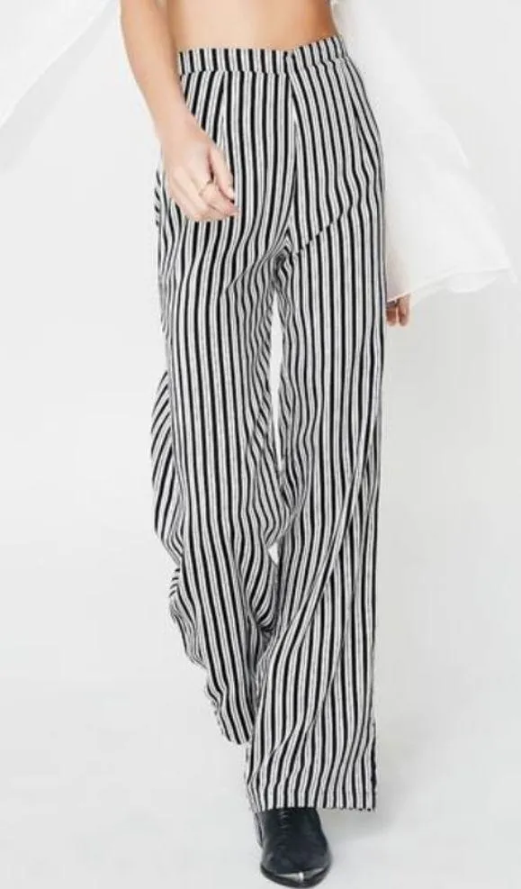 Dolls Kill Motel x Ari Striped Palazzo Pants - Image 2