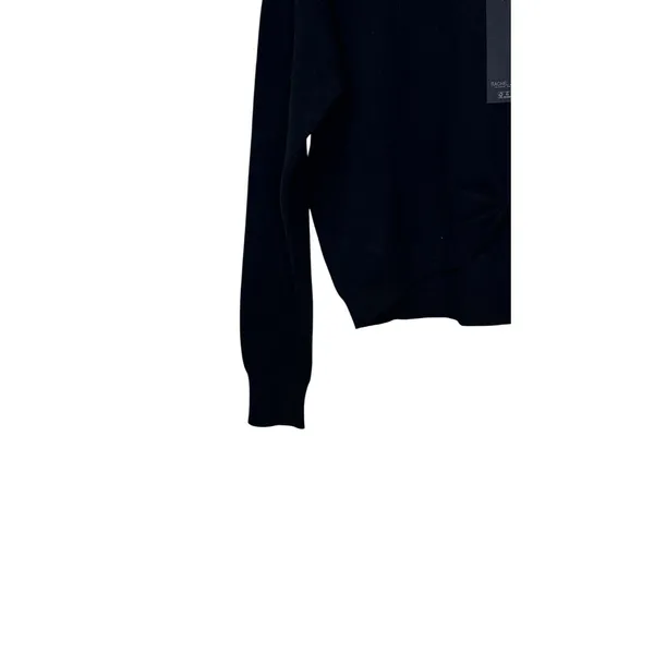 Rachel Zoe‎ Women's Sweater Long Sleeve Cropped Knit Pullover Black Large NWT - Image 3