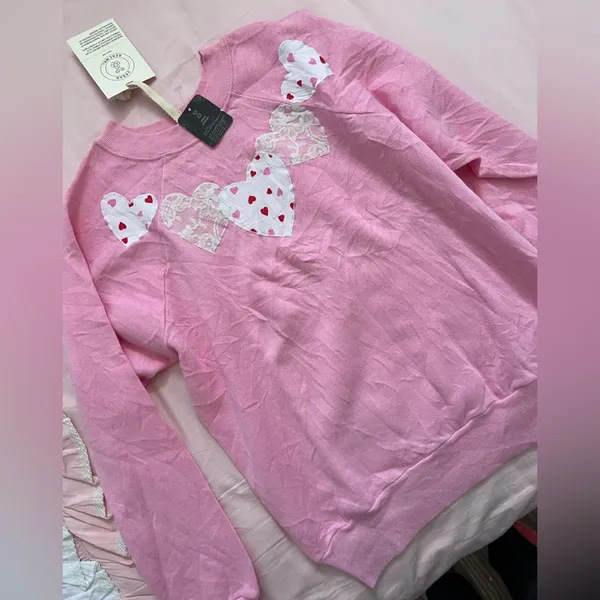 Urban Outfitters pink heart sweater - Image 6
