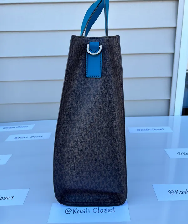 MK Kenly Large Logo Tote Bag - Lagoon - Image 5