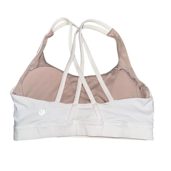 Lululemon Free To Be Wild Bra Women 6 White Excellent Strappy Back Yoga - Image 2