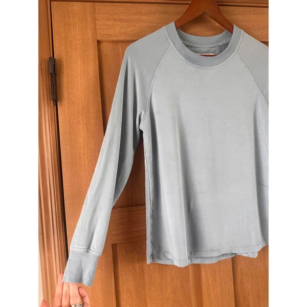 LAKE Blue Crewneck Long Sleeve Sweatshirt Women’s XS FLAWED - Image 2