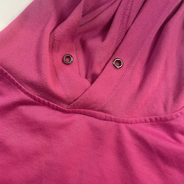 Nine West 2X Active Women's Pink Pullover Hoodie Short Sleeve Relaxed Fit Logo - Image 3