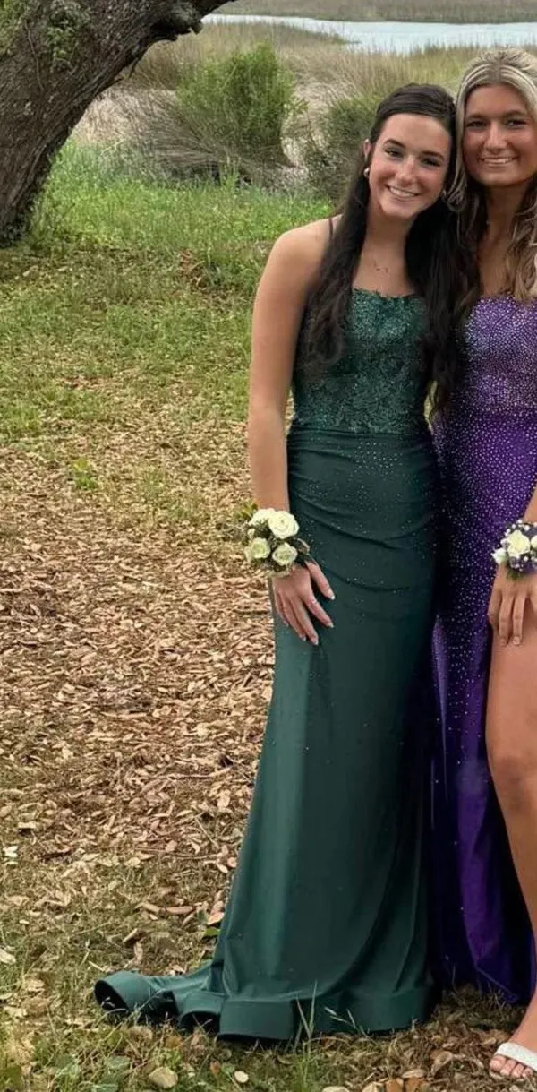 Prom Dress Green Size 0 - Image 3