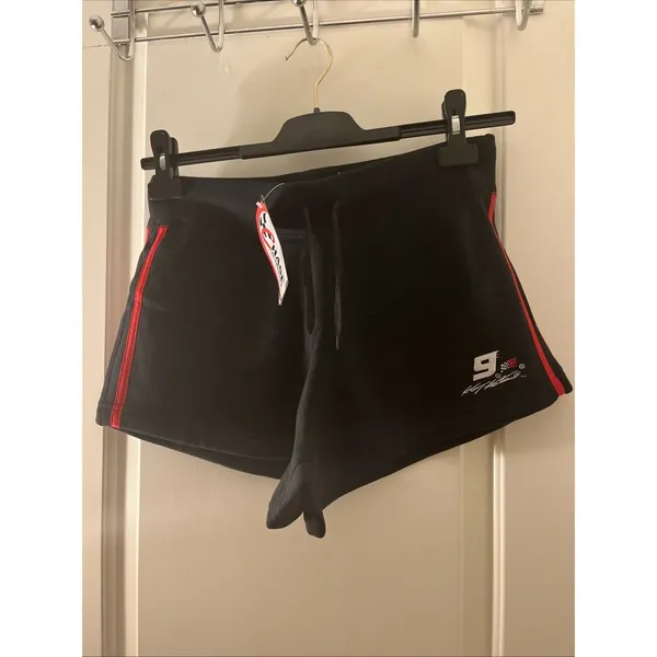 Vintage Bill Elliot #9 CHASE Authentics NASCAR Shorts Black Red Womens Juniors M - Image 5