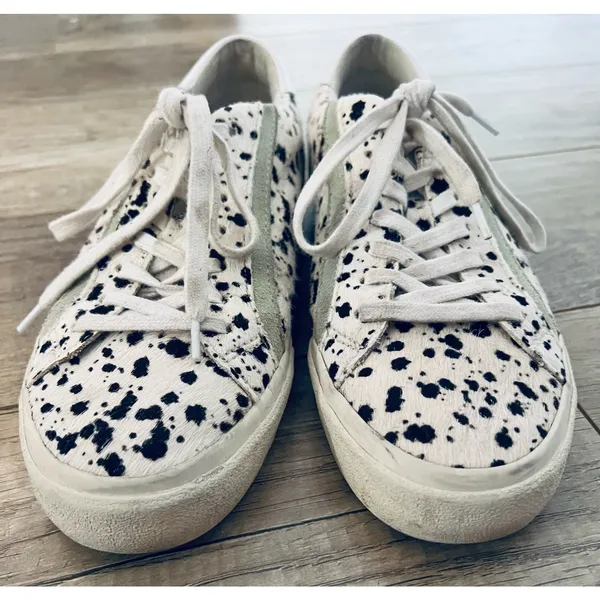 Madewell Sidewalk Low-Top Sneakers in Spatter-Painted Calf Hair Women’s‎ 9 - Image 4