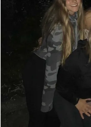 Hollister Gray Camo Cropped Hoodie - Image 4