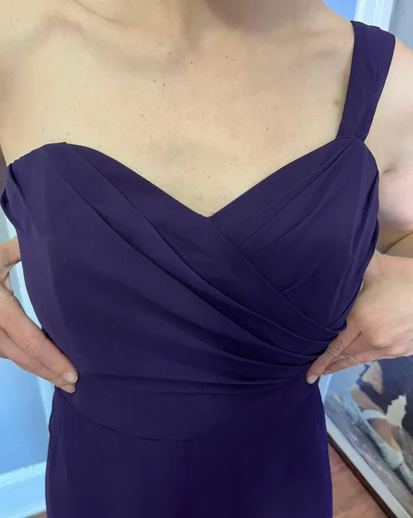 Purple Bridesmaid Dress Size 10 - Image 6