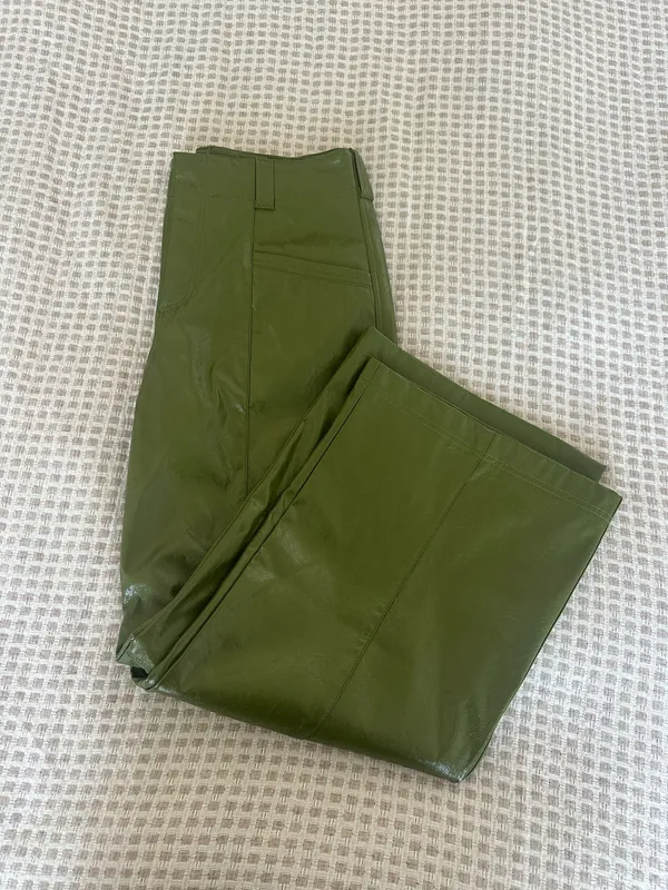 Free People Faux Leather Pants - Image 2