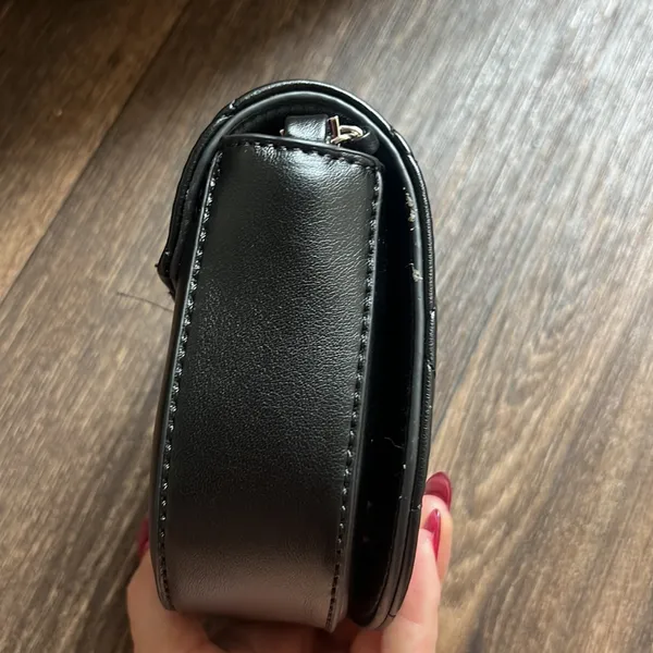Black Quilted Mini Purse - Image 4