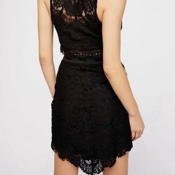 Free‎ People Intimately Sabrina Ginger Skirt Women Size M Black Lace Nylon. - Image 3