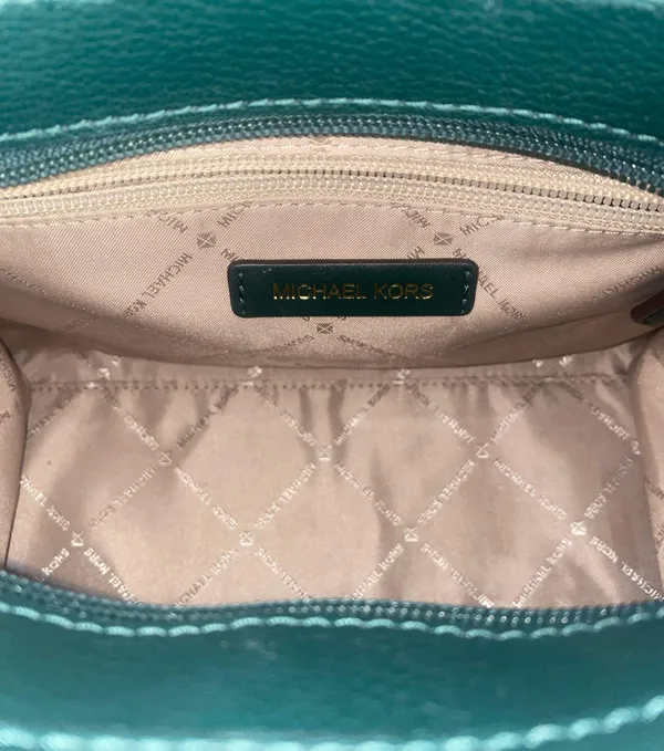 Michael Kors Selma Satchel in Racing Green Leather - Image 6