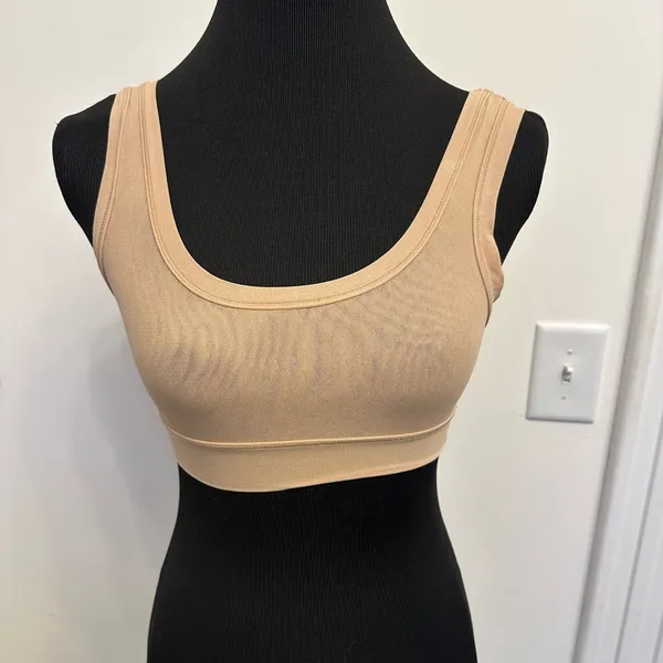 New ~ SKIMS ~ Women's Nude Wide Strap Summer Mesh Scoop Bralette Bra Small NEW - Image 3