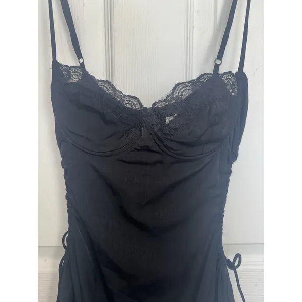 Princess Polly Hazel Cut Out Corset Black Mini Dress 4 Clubbing Y2K Going Out - Image 10