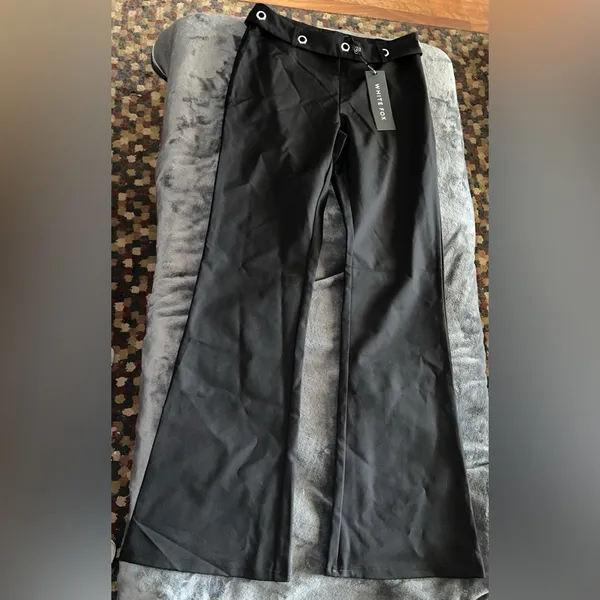 White Fox Boutique Last Night Pants in Black Size Medium New with tag - Image 7