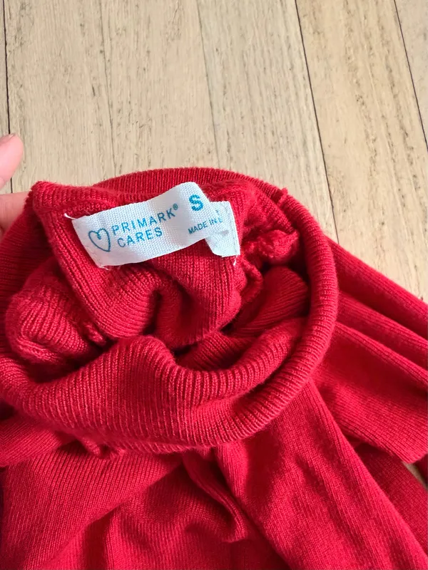 Primark Primary cares red turtle neck - Image 2