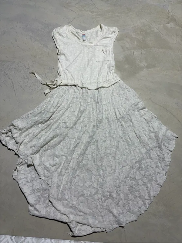 Free people FP Beach Women's Cream boho cotton Dress small - Image 2
